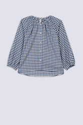 Girl's Bonpoint Checkered Top